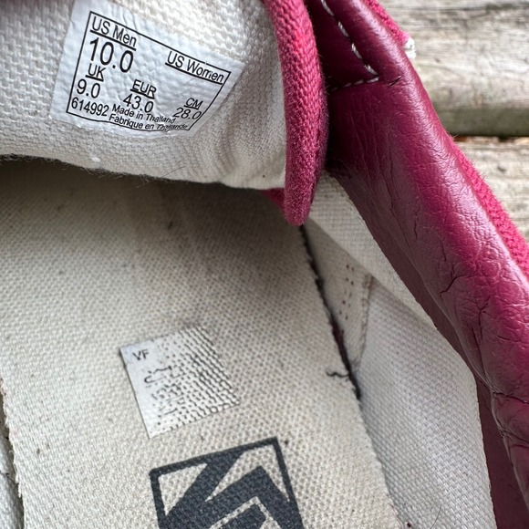 Vans Old Skool Tie Dye Red White Canvas Lace Up Skate Shoes Sneakers Men's Sz 10 - Picture 8 of 9